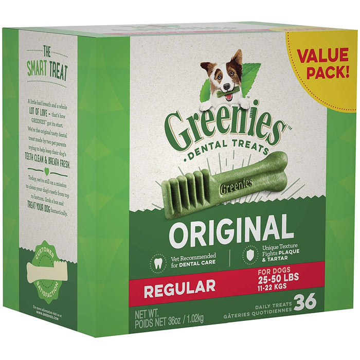 Greenies Tub Original Regular Value 36oz