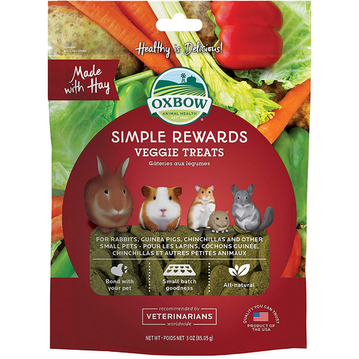Oxbow Animal Health Simple Rewards Veggie Treat for Pets 3oz