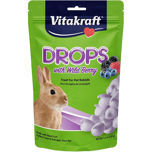Vitakraft Wild Berry Yogurt Drops Rabbit Treats 5.3oz