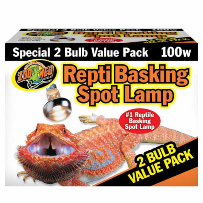 Zoo Med Repti Basking Spot Lamp 100W 2 Pack
