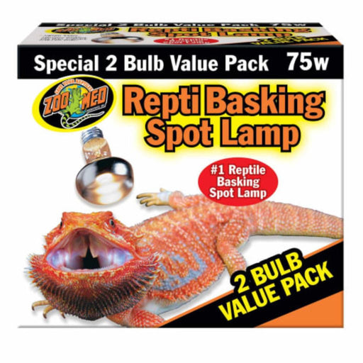 Zoo Med Repti Basking Spot Lamp 75W 2 Pack