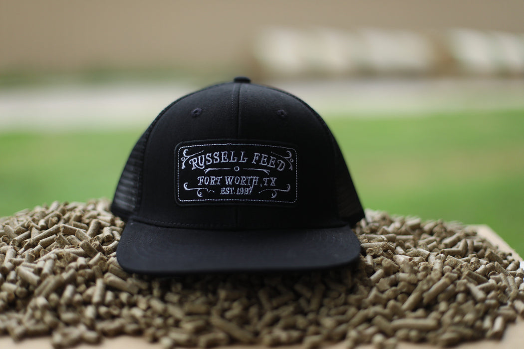 russell-feed-fort-worth-patch-trucker-hat-black-black