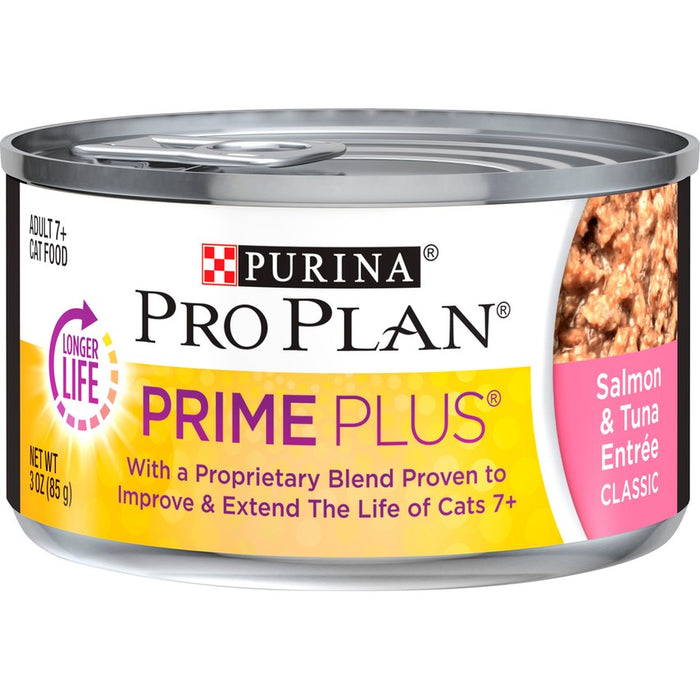 Pro Plan Cat Can Prime Plus Salmon & Tuna 3oz 24ct