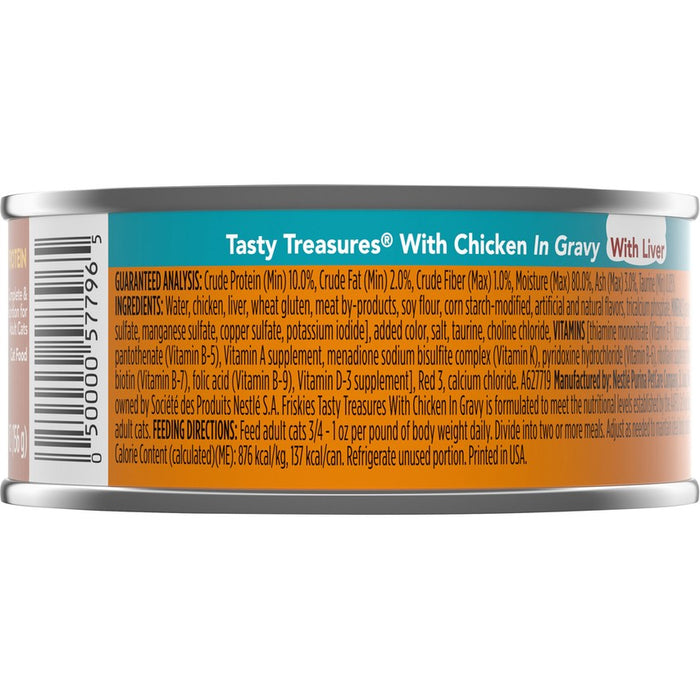 Friskies Cat Can Tasty Treasures Chicken & Cheese 5oz 24ct