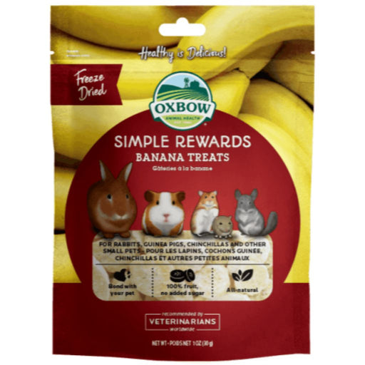 Oxbow Simple Rewards Banana Treats for Small Animals 1oz