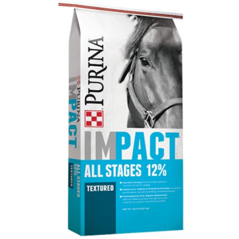 Purina Impact All Stages 12% Textured Horse Feed 50lb