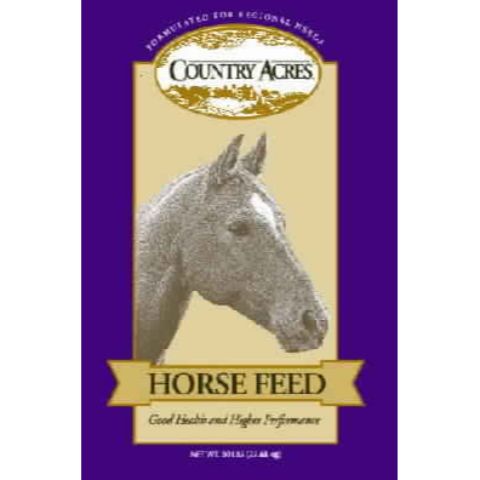 Country Acres 12% Pelleted Horse Feed Hi Fat 50lb