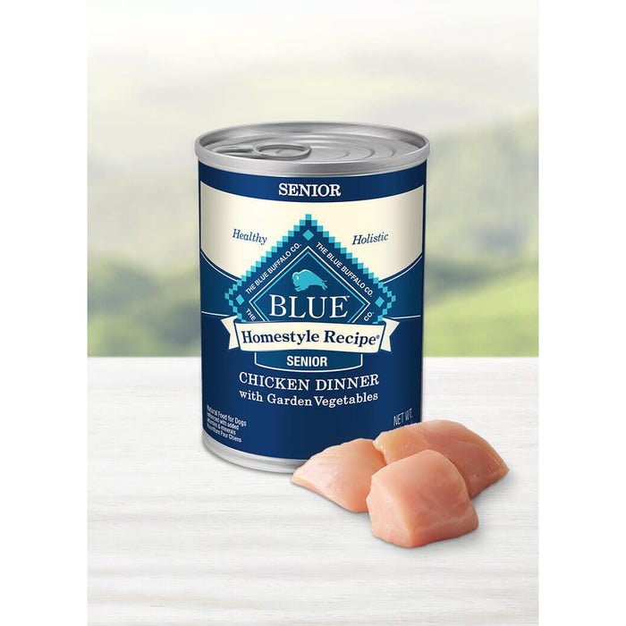 Blue Buffalo Can Homestyle Recipe Dog Senior Chicken & Vegetables 12.5oz 12ct