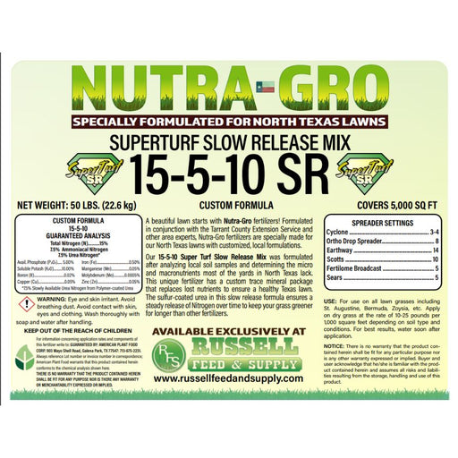 NutraGro 15-5-10 S/R 50lb