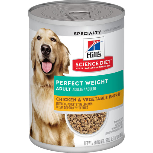 Hills Science Diet Can Dog Perfect Weight Chicken & Vegetable 12.8oz 12ct