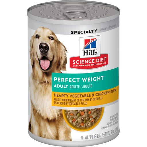 Hills Science Diet Can Dog Perfect Weight Chicken & Vegetable Stew Case